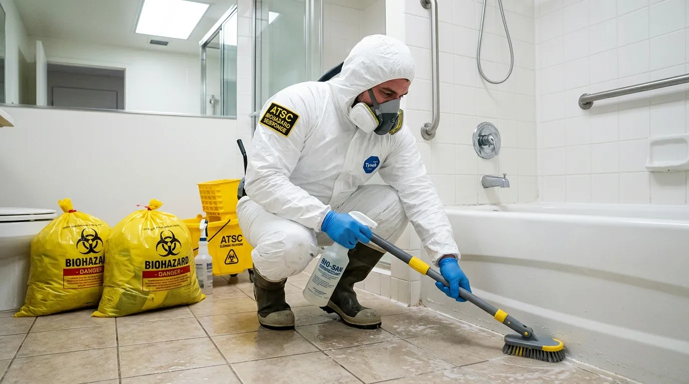 Decontamination equipment deployed for Blood Cleanup in Cahaba Heights